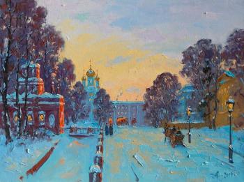 Tsarskoye Selo, winter evening