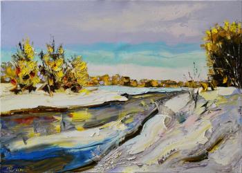 Late autumn on the river. Stolyarov Vadim