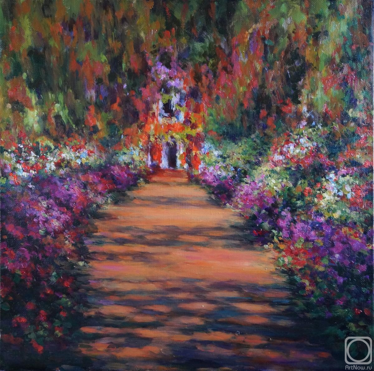 Basistov Sergey. A copy of Monet the artist's Garden at Giverny