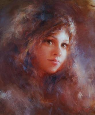 Girl with big eyes (Girlportrait). Panfilov Aleksei