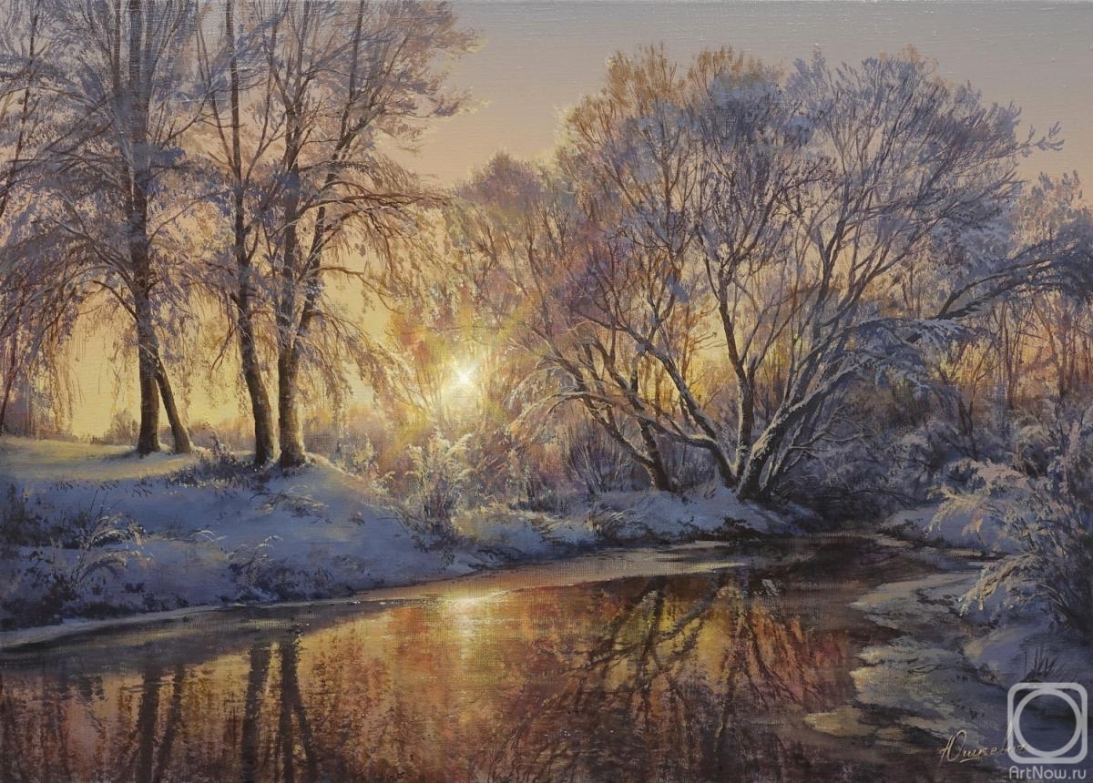 Yushkevich Viktor. Winter pond