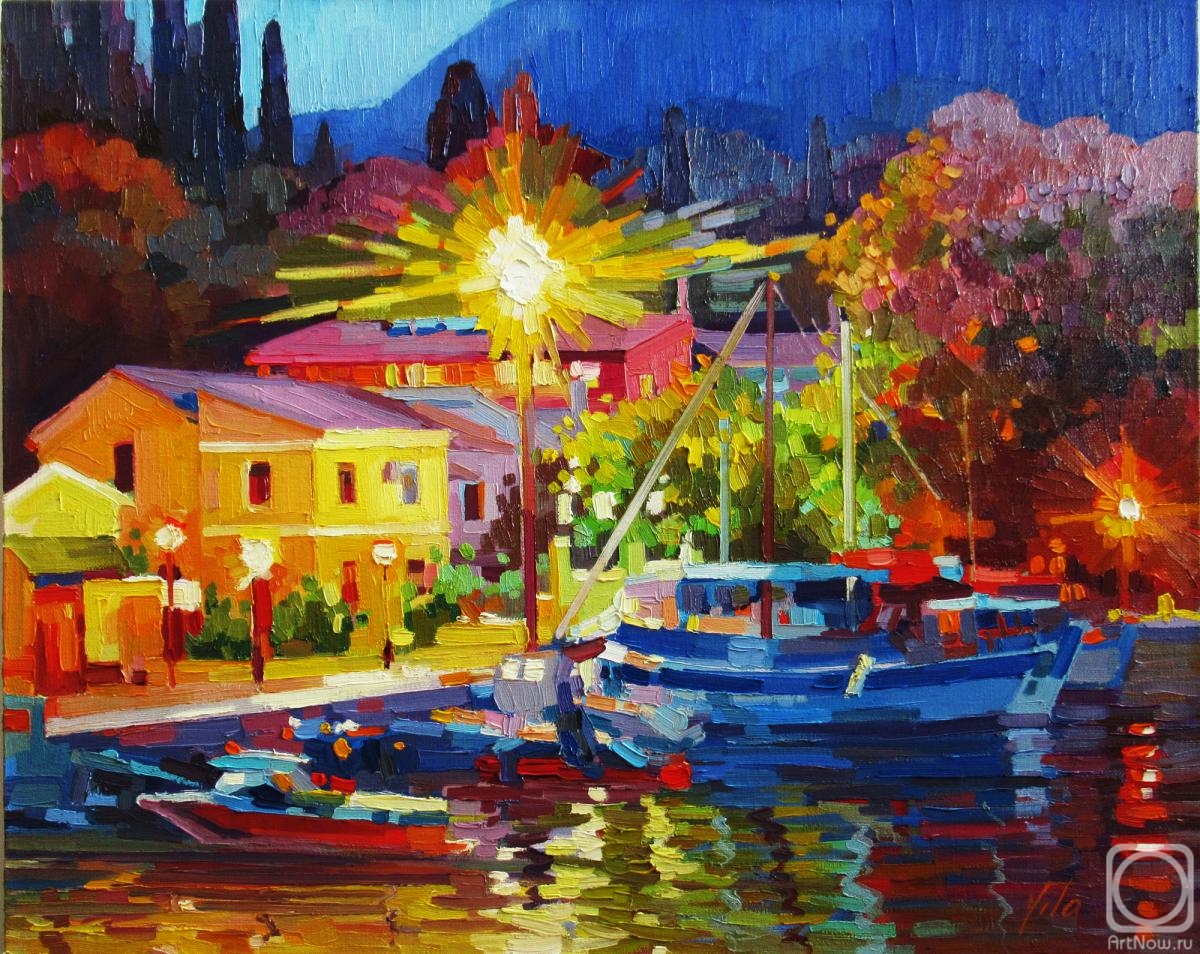 Chizhova Viktoria. Color of the night of Corfu