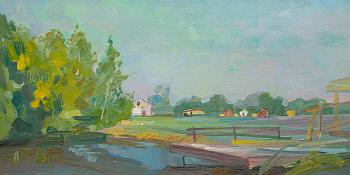 Dawn in the apiary. Zhlabovich Anatoly