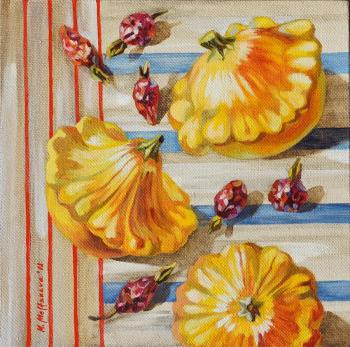Squash and dry rosehip from series Stripes go well with everything. Meltsaeva Mariia