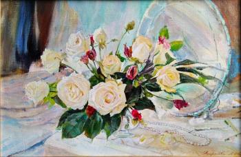 White roses (White Rose Painting). Biryukova Lyudmila