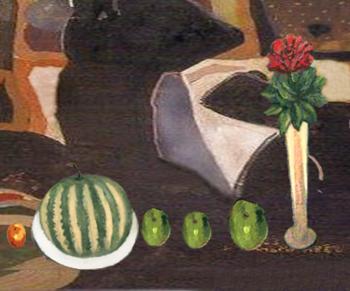 Still life with apples