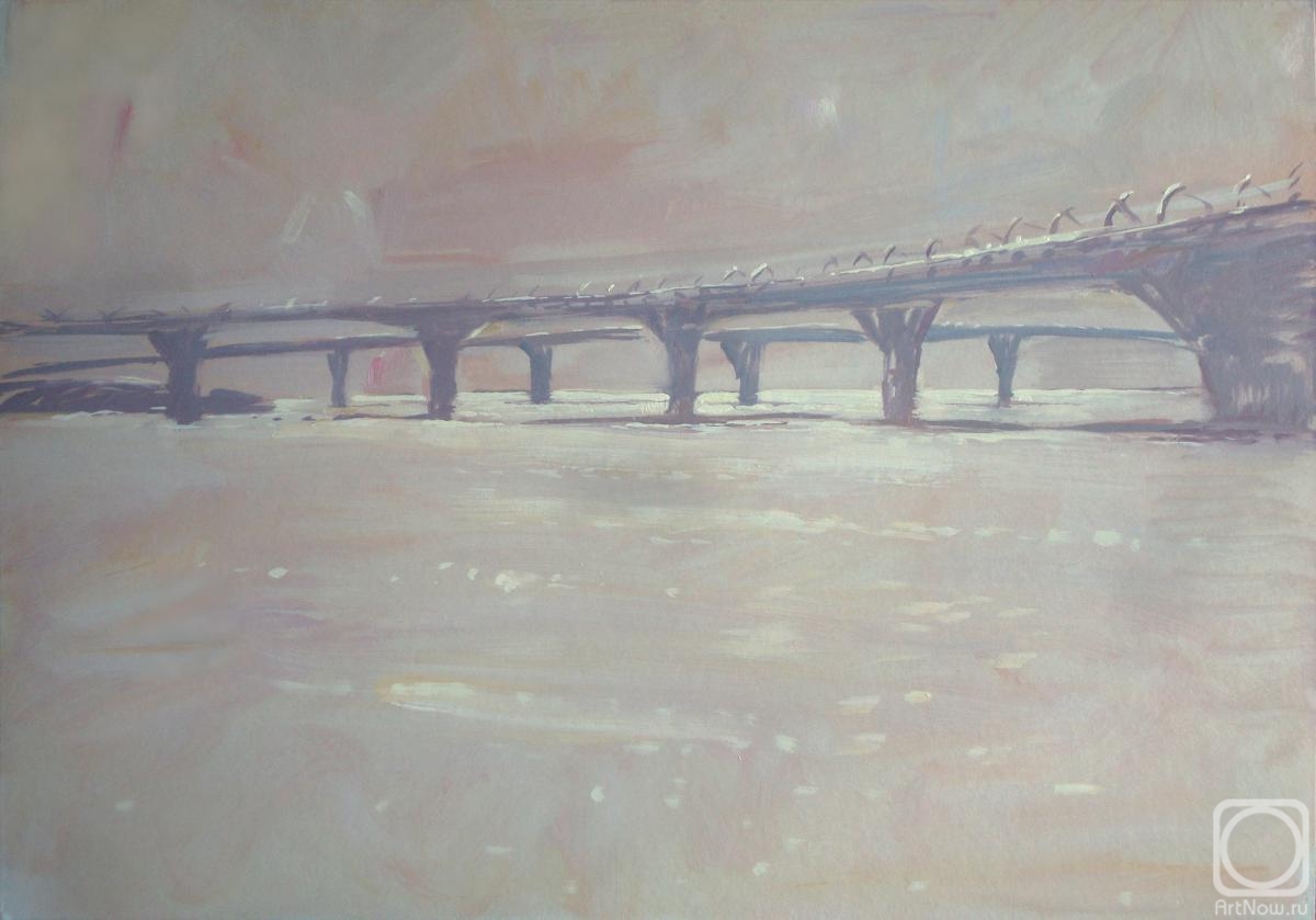 Miroshnikov Dmitriy. Bridges at sunset