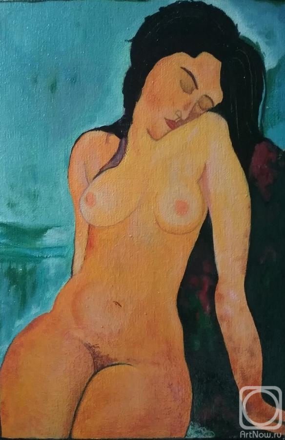 Klenov Andrei. Sitting Nude