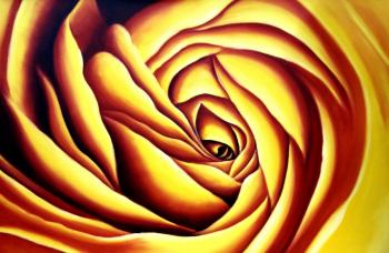 Painting Fire flower. Minaev Sergey