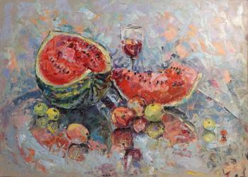 watermelons on the mirror. Islamgareeva Leisan