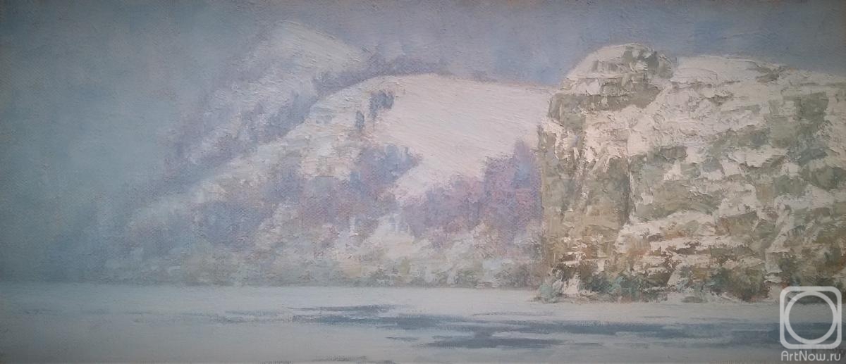 Panov Igor. Snow-covered cliffs