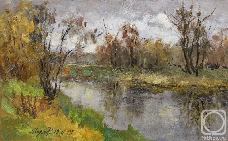 Serebrennikova Larisa. November.By the pond