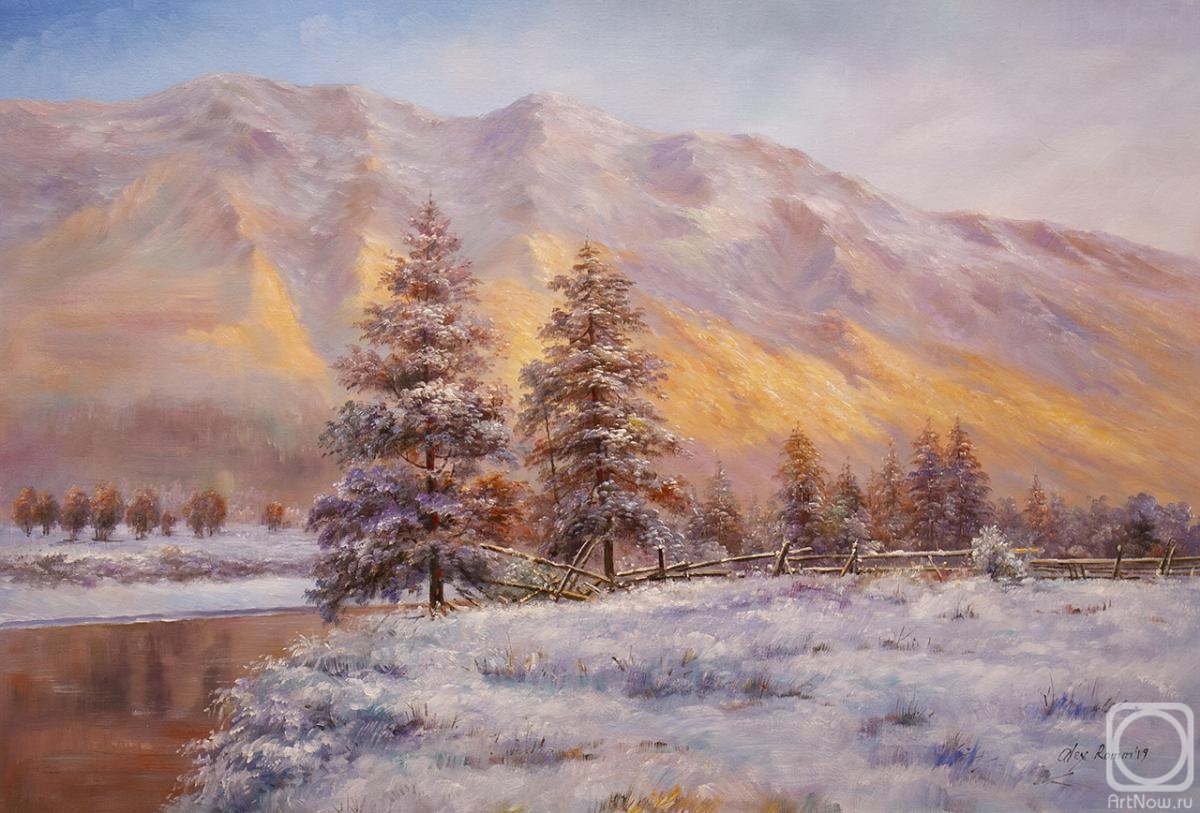 Romm Alexandr. Winter morning in the mountains
