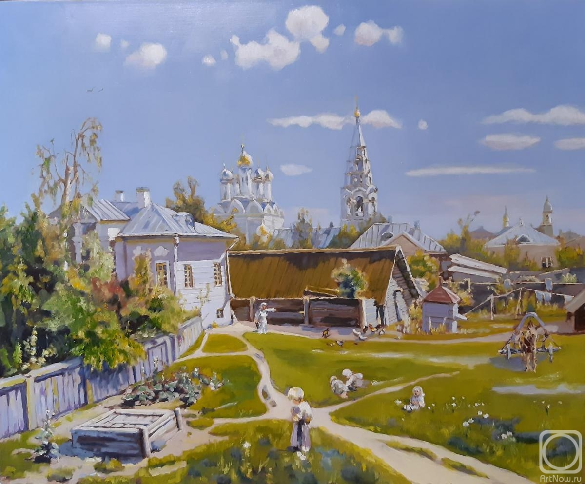 Sterlov Sergey. Moskovsky Dvorik (based on the painting by V.Polenov)