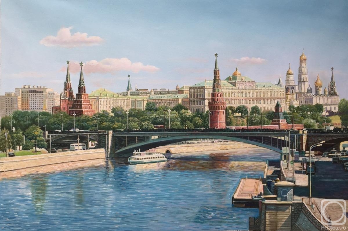 Romm Alexandr. View of the Kremlin from the Patriarchal Bridge