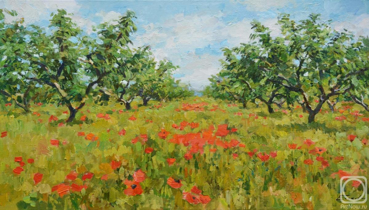 Eskov Pavel. Peach orchard