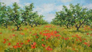 Peach orchard. Eskov Pavel