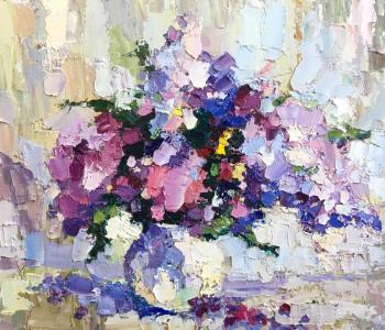Lilac Suite (Brushstroke Painting). Gavlina Mariya
