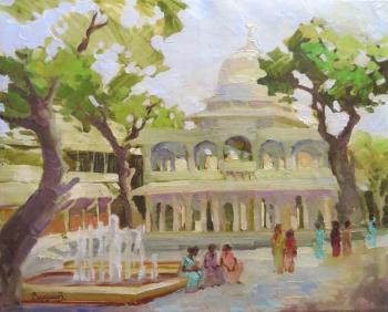 India. Udaipur. Meet at the fountain of the Palace of the Maharajas!. Vedeshina Zinaida