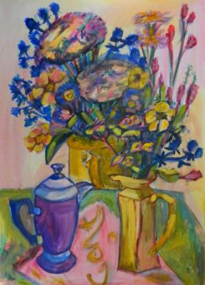 Still life with kettle English. Torik-Hurmatova Dilara