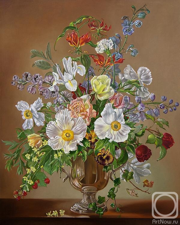 Elokhin Pavel. Hibiscus and roses Mermaid