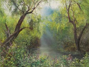 Willows on the banks. Vokhmin Ivan