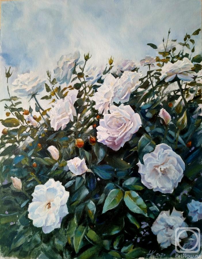 Kalinina Nadezhda. White roses