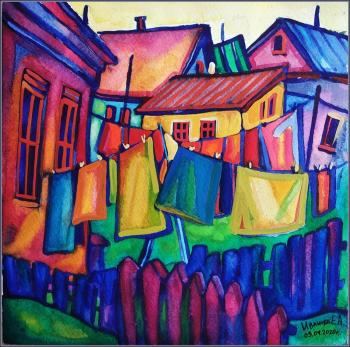 In the village (Landscape Watercolors). Ivanova Ekaterina