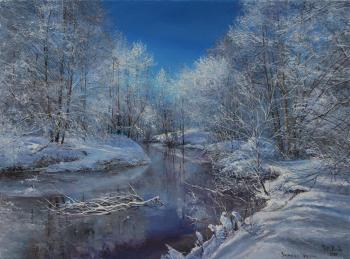 The winter river. Vokhmin Ivan