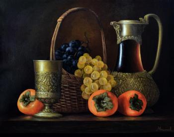 Persimmon and grapes. Melnikov Alexander