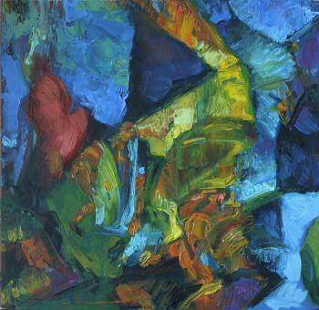 Painting Blue abstraction. Podgaevskaya Marina