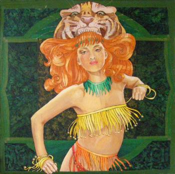 Diana, goddess of the hunt (Tiger S Head). Terekhova Tatiana