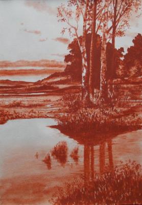 Landscape with Birches. Abaimov Vladimir