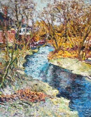 River (Orange Bushes). Yaguzhinskaya Anna