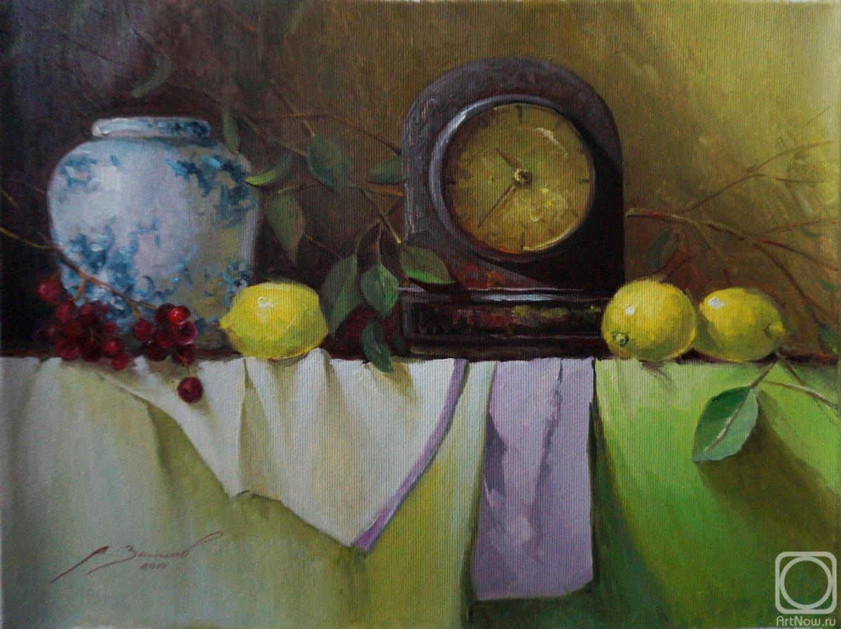 Zaitsev Aleksandr. Still life with lemons