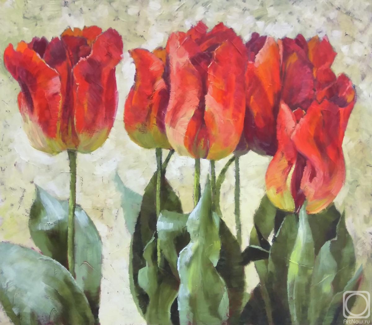 Rostovskaia Nataly. Red tulips 7080