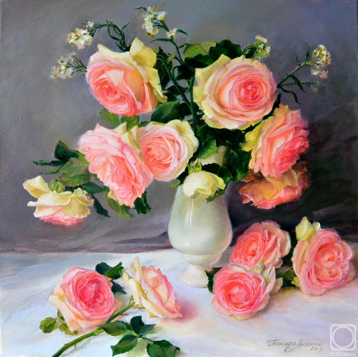 Antonyuk Tamara. Pink bouquet