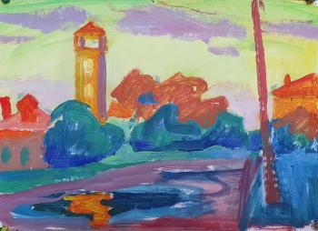 Landscape with a tower (). Osipov Andrey