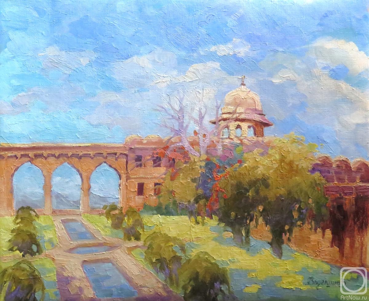 Vedeshina Zinaida. India, Rajistan, Jaipur. Old garden rose Forte