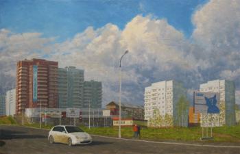 The city and clouds. Petuhov Dmitriy