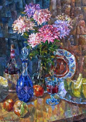 Nature morte avec carafe bleue