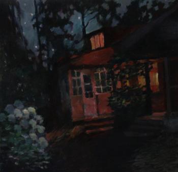 Night cottage. Sineva Svetlana