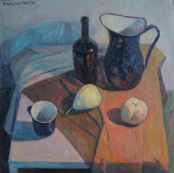 Still life with peach (Painting With Peach). Zaitseva Anastasia