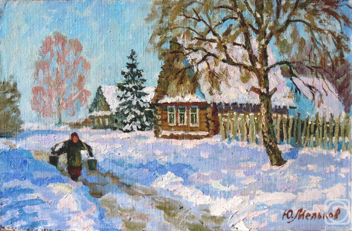 Melikov Yury. Winter in the village