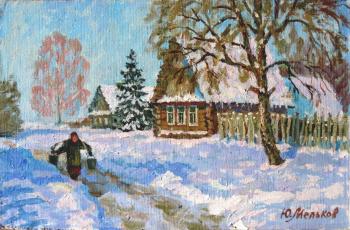 Winter in the village. Melikov Yury