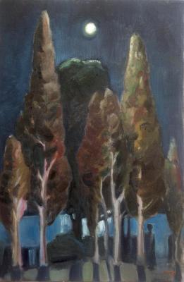 Dymant Anatoliy Leonidovich. Cypress night