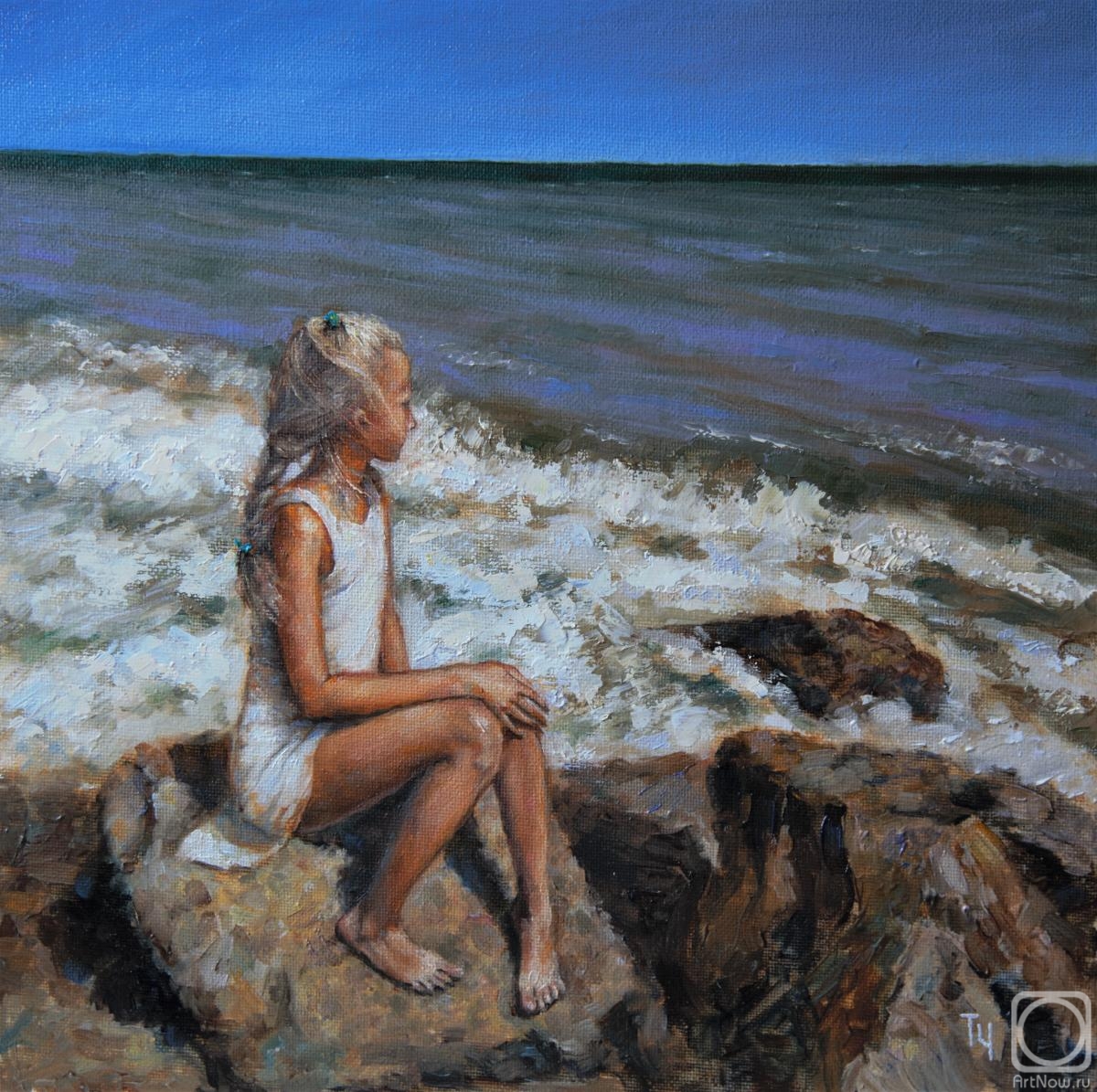 Chepkasova Tatiana. Girl and the sea