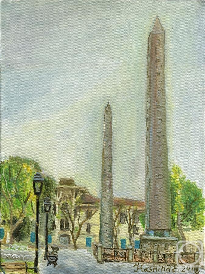 Kashina Eugeniya. Theodosius Obelisk in Sultanahmet Square