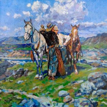 Conversation on the High Plains (Wild West). Baryshevskii Oleg