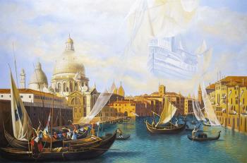 A copy of the painting according to the sketch of the customer. Venice
